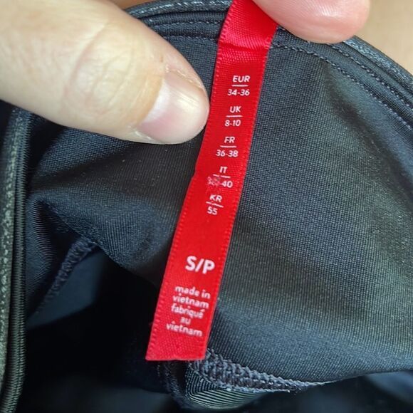 SPANX Black Faux Leather Leggings Black S - Picture 5 of 5